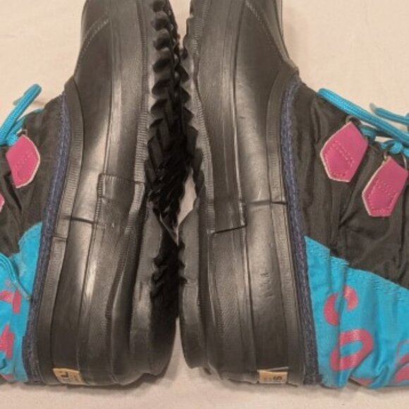 Sorel Handmade Snow Boots Womens 6 Multicolor 12 Inches Tall Front Laces - EUC - Picture 9 of 15